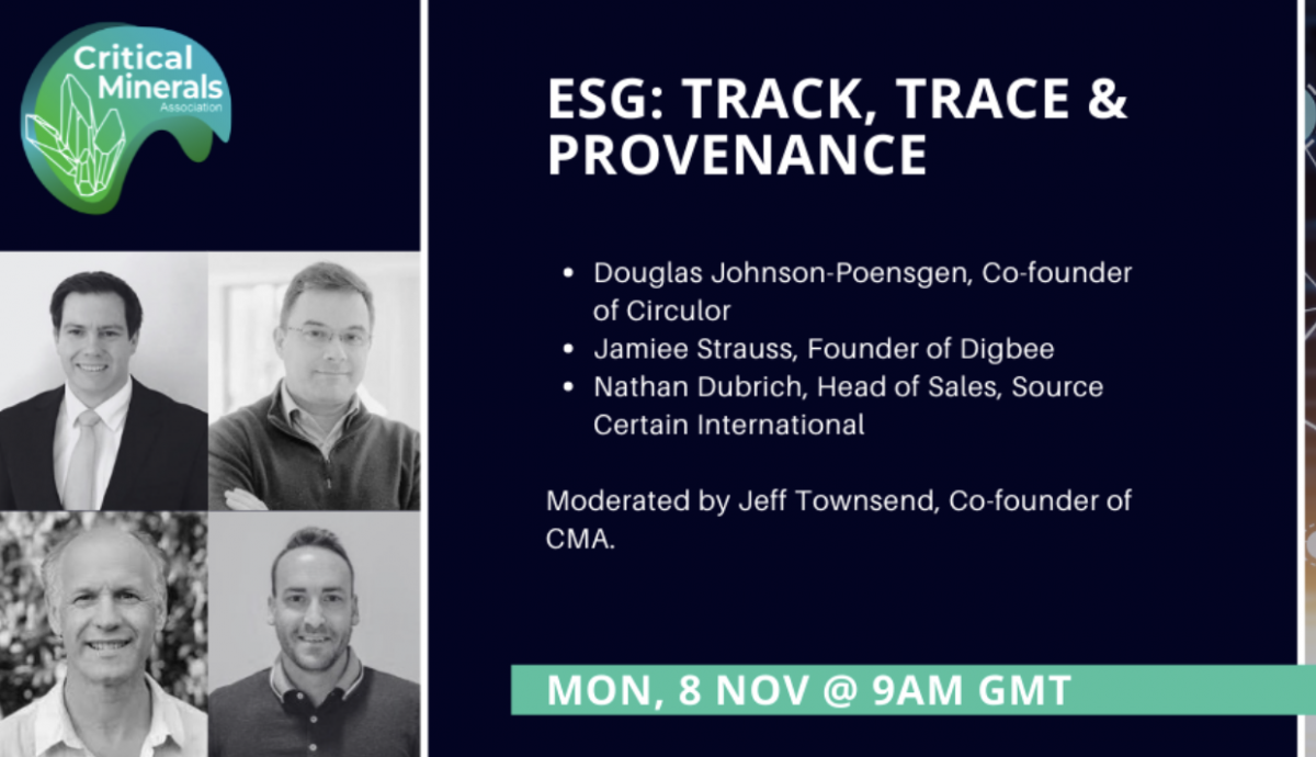 CMA - ESG: Track, Trace and Provenance.